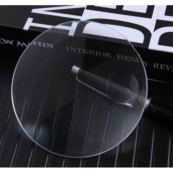 Acrylic PMMA Magnifying Glass, Biconvex Lens, 90mm Magnifying Glass Lens, Optical Instrument Lens