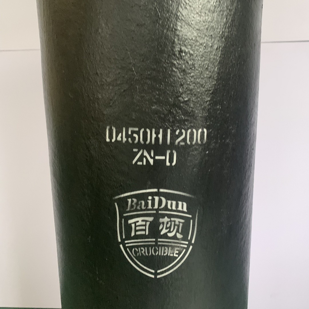 Anti Erosion Carborundum Crucible Graphite Straight Barrel Vessel Metal Melting Crucible
