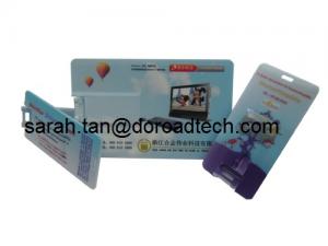 Plastic Personalized Credit Card USB Flash Disk, Colorful Printing