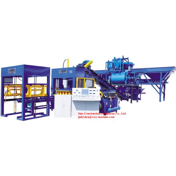 QT8 15B Automatic Cement Block Machine Hollow Brick Four Bar Guide Mode
