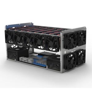 Buy cheap Graphics Case Crypto Coin 8gpu Ethereum ETH Mining Frame Rig Open Air Stackable 8 GPU Miner Chassis product