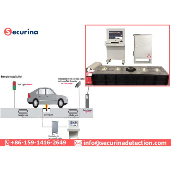 5000*2048 Pixels UVSS System 100W Auxiliary Light Under Vehicle Surveillance Machine