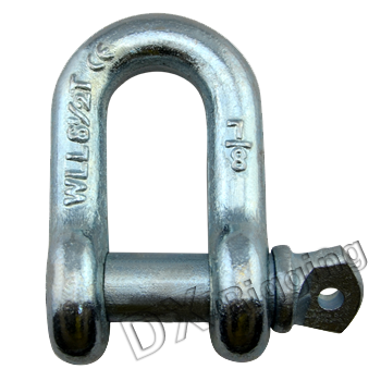 Galvanized CE Forged Pin Bow D Square Head Screw Pin Trawling Shackles