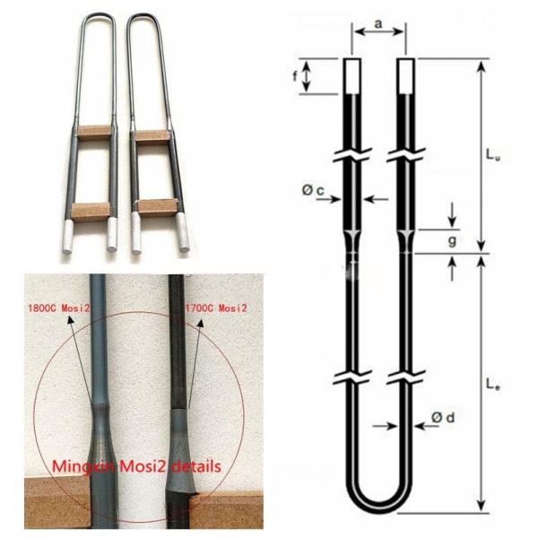 Super 1800C Mosi2 Heating Element Heater High Efficiency Dental Furnace