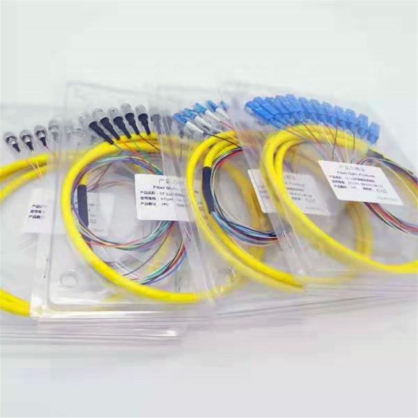 FC ST SC 12 Core G657A1 Fiber Optic Pigtail Bundle Pigtail Fiber