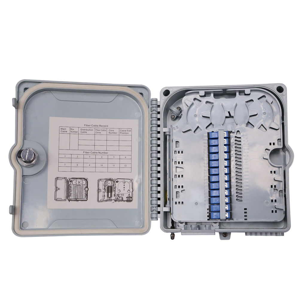 12 Core Ip55 Wall Mount Fiber Termination Box , Ftth Junction Box