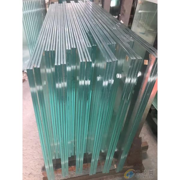 Extra Clear Tempered Over Laminated Glass 6.38mm With Colorless Colored PVB Film