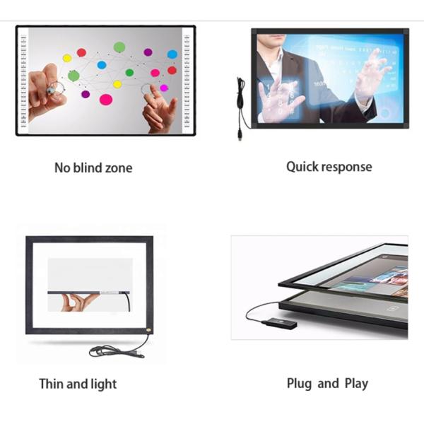 17 Inch Infrared Touch Frame , TK Series Multi Touch Screen Frame Longlife