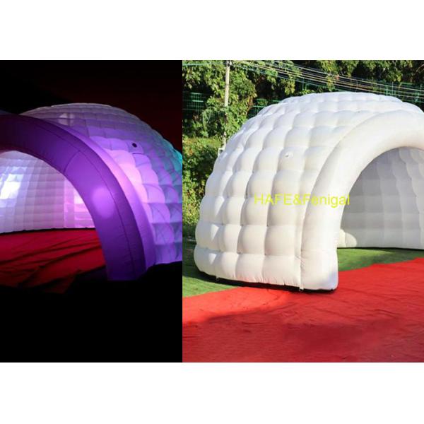 6m X 5m X 4m Oxford Fabric Inflatable Dome Tent With Inner RGB Lighting For Interactive Zones Support Logo