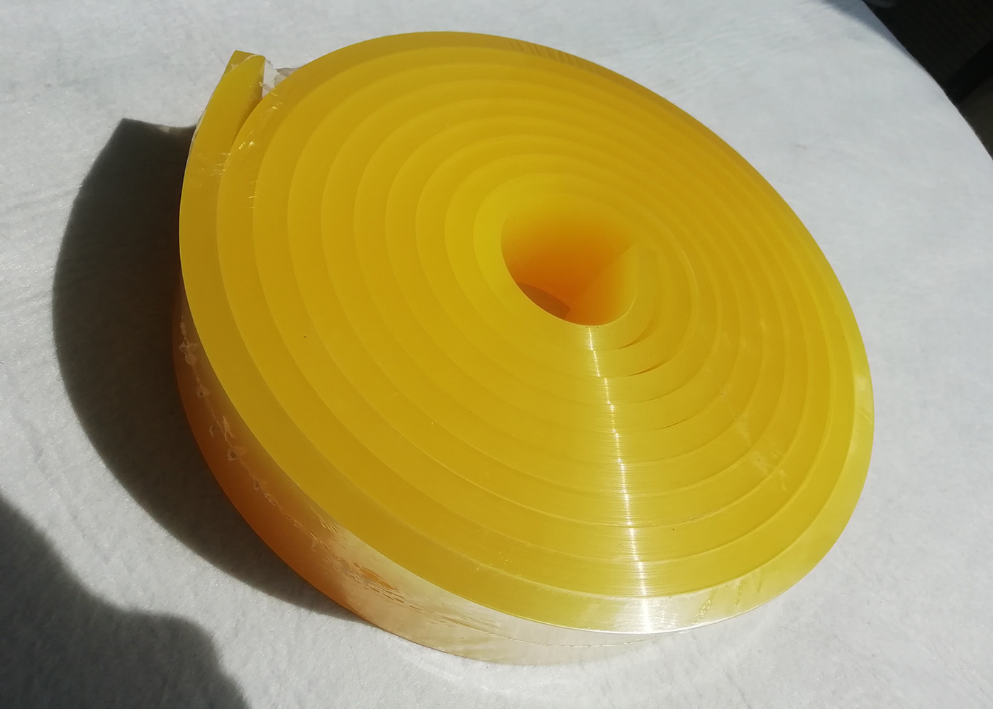 Buy cheap Yellow PU 75A 80A 90A Screen Printing Squeegee High Tolerance product