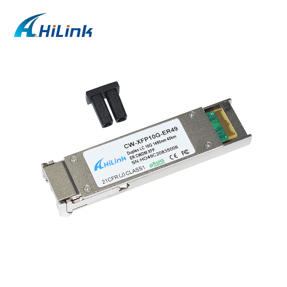 XFP 40KM SMF Dual LC Optical Fiber Transceiver 10GBASE CWDM 1470 - 1610nm