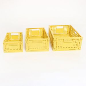 China Multifunctional Kitchen Collapsible Stackable Storage Bins Durable PP Plastic on sale
