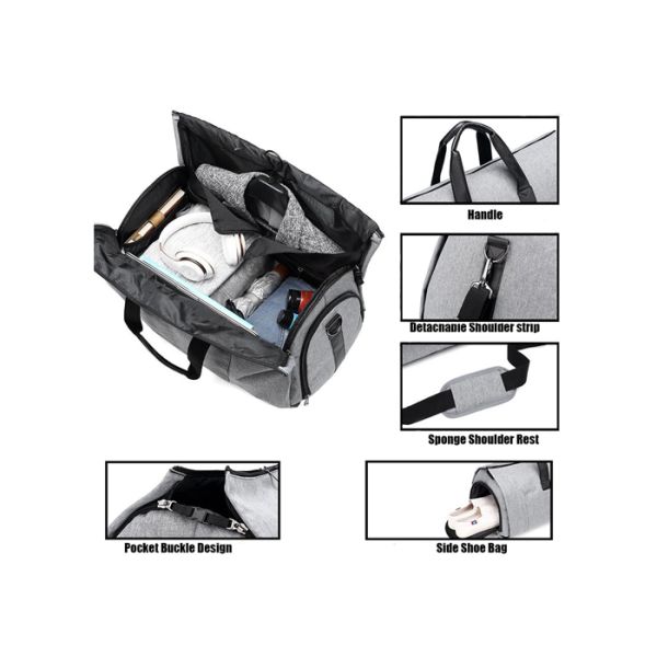 Travel 2 Colors Oxford Packable Duffel Bag