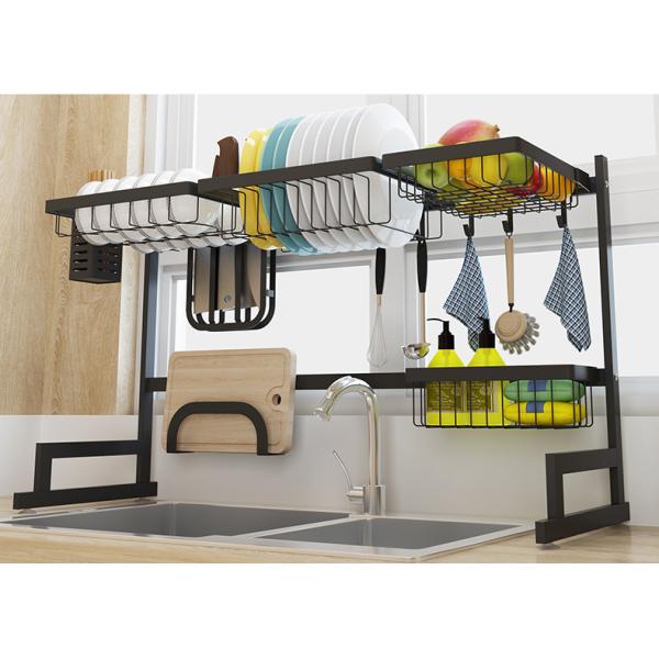 L65cm Steel Kitchen Basket Rack