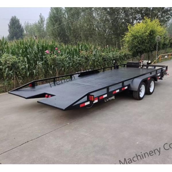 Flatbed Trailer 5000*2200mm Small Electric Trailer For Cargo Transport