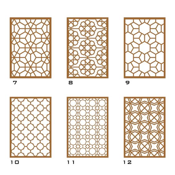 Customized Color Decorative Screen Panel Screen Building Interior Customized Hole Shape
