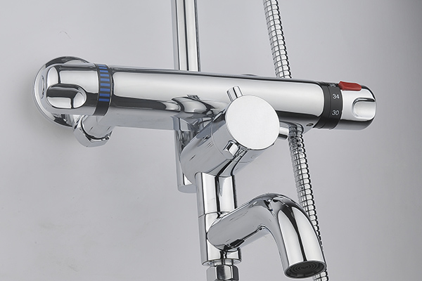 ROVATE 4 Way Water Flow Bathroom Shower Set Round Rain Head Designed