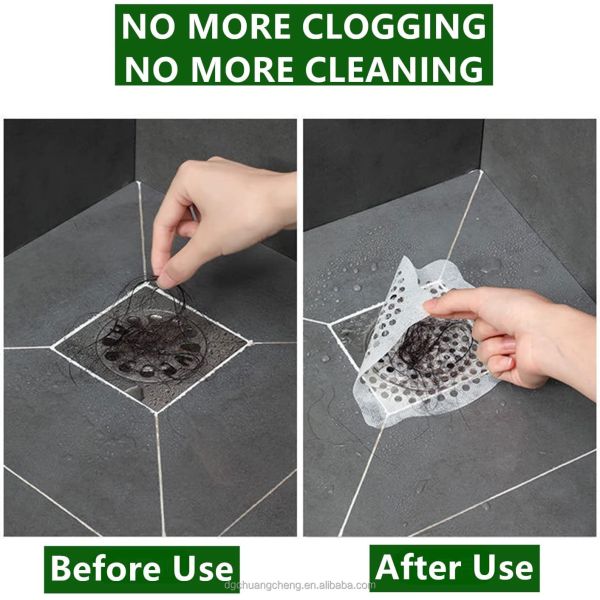 Membrane Fabric Shower Drain Easy operation filter mesh sticker Non-woven floor drain paste Fabric Shower Drain Hair Catcher
