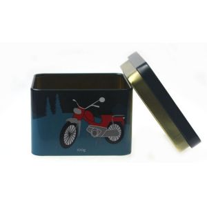 Small Square Custom Tin with Plus Lid