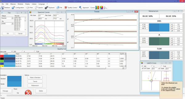 Easy QC - Full Quality Control Software for spectrophotometer NS800 (0/45 Geometry)