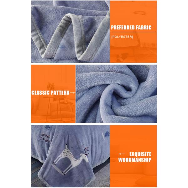 Air Conditioner Warm Flannel Blanket