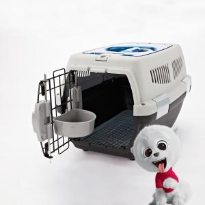 Buy cheap PP Plastic Dog Cat Transport Cage OEM ODM Travel Carrier With Skylight product