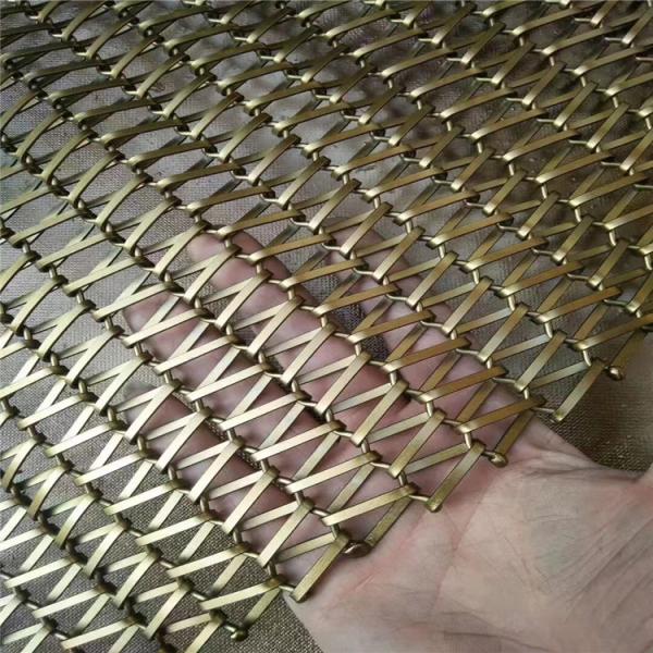 Multi Pattern Punching Net Metal Architectural Wire Mesh 0.6m-1.5m Width