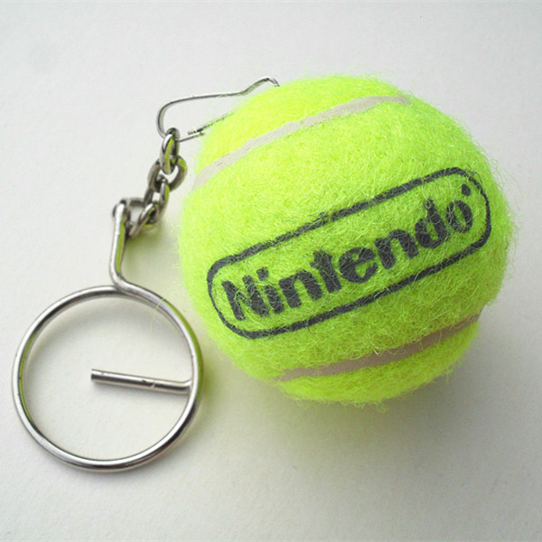 Inflatable rubbber tennis ball for dog training