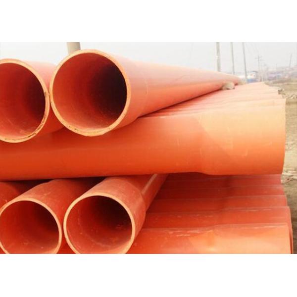 HDPE Solid Wall Cable Protection Tubes Sleeve 110mm CPVC MPP Threading