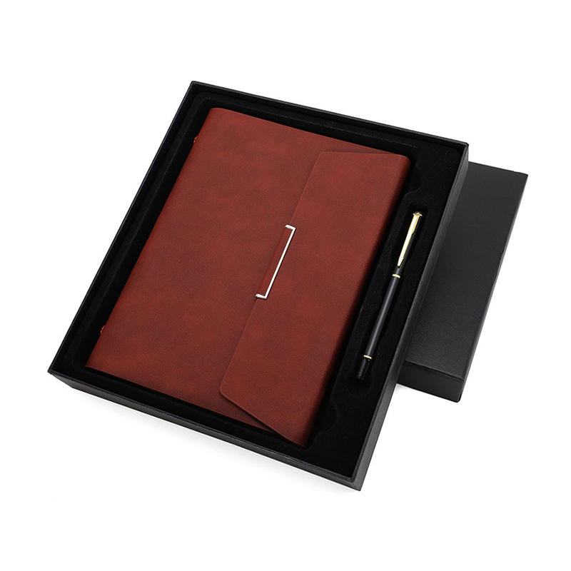 A5 Binder Notebook Pocket File Notebook Folio Business Leather Portfolio