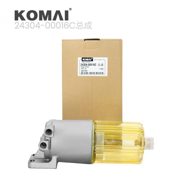 Komai Fuel Filter Assembly 24304-00016C Fuel Water Separator Assembly For Doosan DX215-9C
