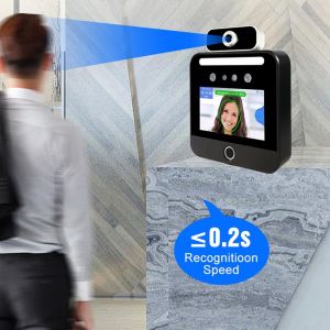 Buy cheap Touch Screen OEM attendance machine face detection Temperature Scanner product