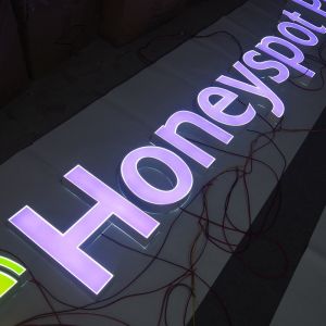 304ss Epoxy Resin Lighted Channel Letters 30C Sign Channel Letter