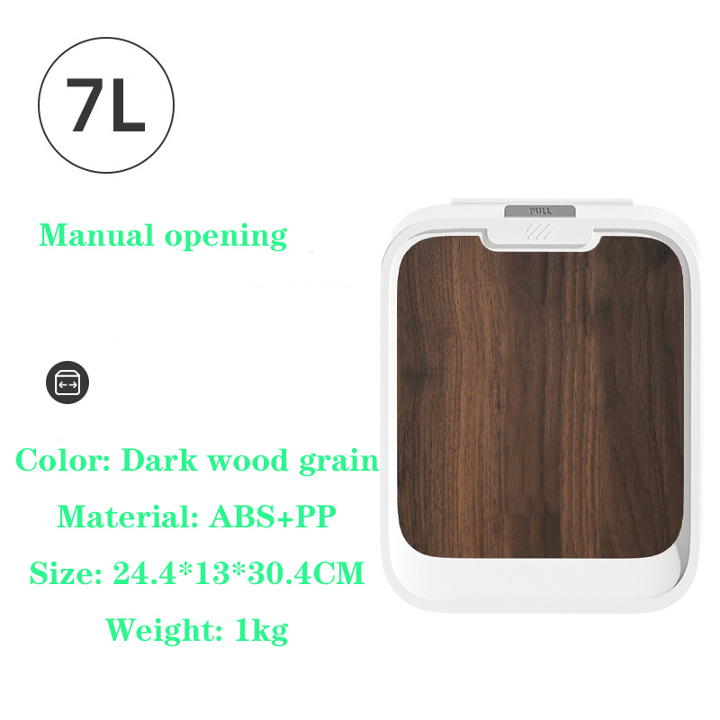 Household Wall Mounted Trash Can 7L Smart Trash Can For Kitchen