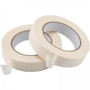 China Temperature Resistance 60℃ Crepe Paper Masking Tape Painting Taped Masking Film on sale
