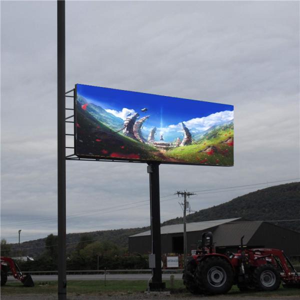 Digital High Brightness LED Outdoor Advertising Board Fixed Install