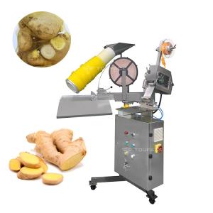 China Manual Garlic Mesh Bag Packing Machine With Staples Semi Auto Ginger Mesh Bag Clipping Packing Machine on sale