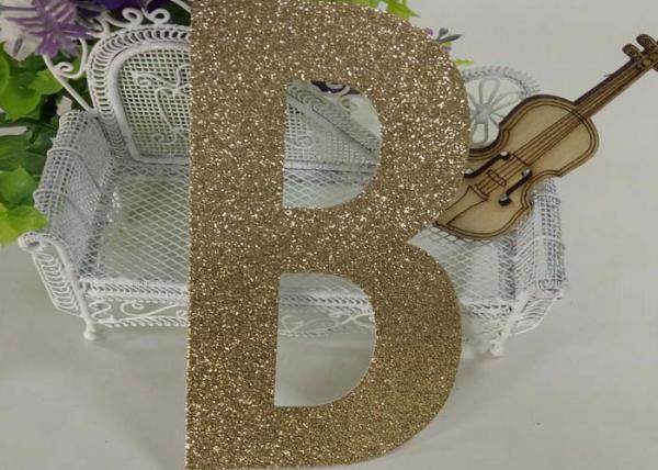 Quality Birthday Party Decorations Kids Glitter Paper Letters Paper Cutting Alphabet for sale