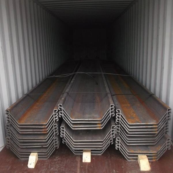 Cold Formed Steel Sheet Piling Pile U9 - 750 Z Type For Construction Grade50