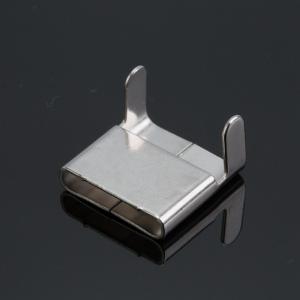 Buy cheap Adjustable 201 304 316 Stainless Steel Wing Seal Strap Buckle L Type Nature Color product