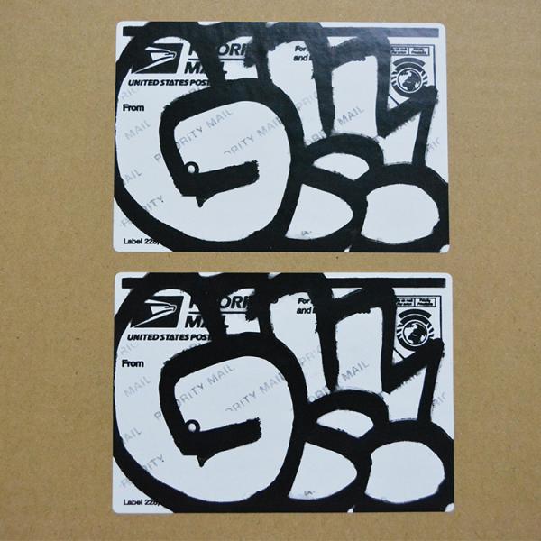Self adhesive destructible label paper / Blank Eggshell Stickers