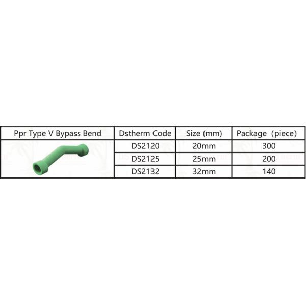Water Supply Ppr Type V Bypass Bend 20-32mm