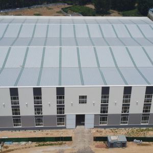 Prefab Steel Warehouse Buildings - Light Metal Structure 50 Year Lifespan