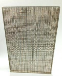 Buy cheap Decorative Laminated Glass Metal Mesh In Patterned Ground Polished product