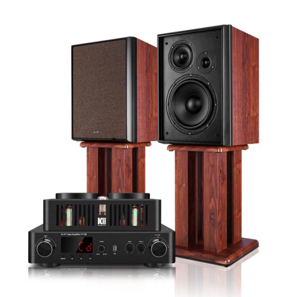 Vofull KH-513 Three Way Bookshelf Speaker with 10 Inch Woofer