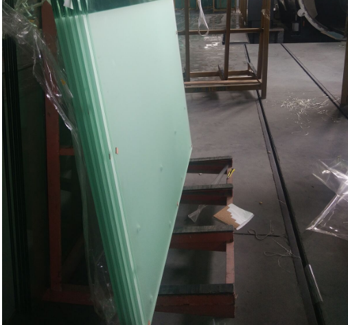 8mm Frosted Tempered Laminated Glass For Balconies Railings Balustrade