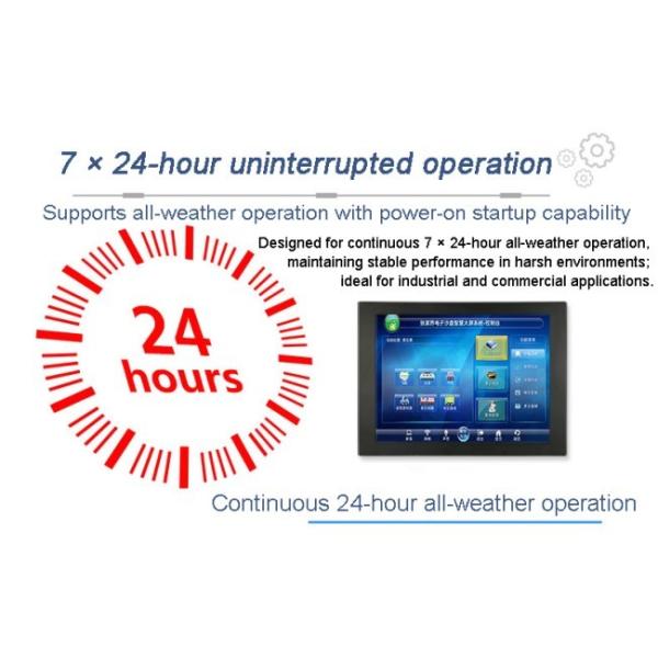 Narrow-Bezel Industrial Embedded Displays 12.1 Inch PCAP Touch Screen Panel PC Computer for Machine Control System IPC