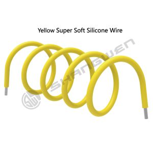 Power Cord Silicone Wire 12 Gauge Wire Flexible Silicone Wire Yellow Stranded