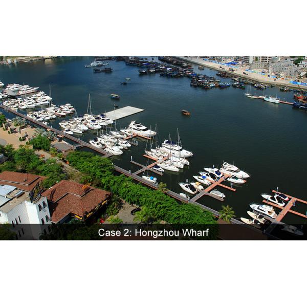 Durable Marina Aluminum Floating Docks Constructed With WPC Decking LLDPE Floaters