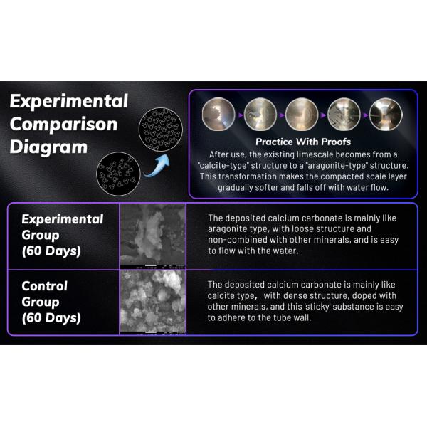 High Efficiency Energy Saving Water Descaler with SAAS Chips for Pipe Protection and Limescale Prevention in Household Water